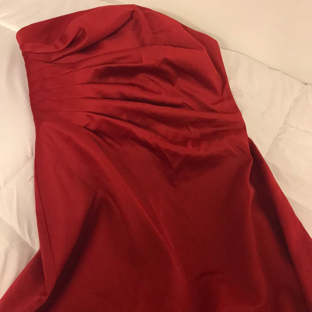 JS Boutique Red Prom Dress Strapless